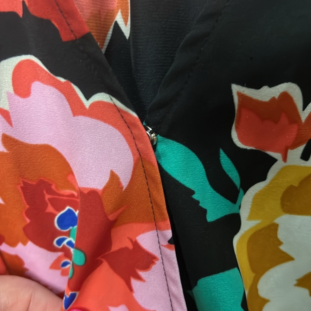 Who What Wear Floral Wrap Dress Small Ruffle - Picture 4 of 8